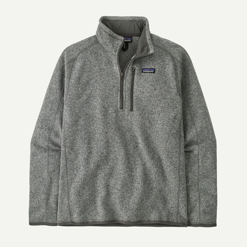 Patagonia Better Sweater 1/4 Zip Fleece Pullover Mens L Stonewash Gray Outdoors